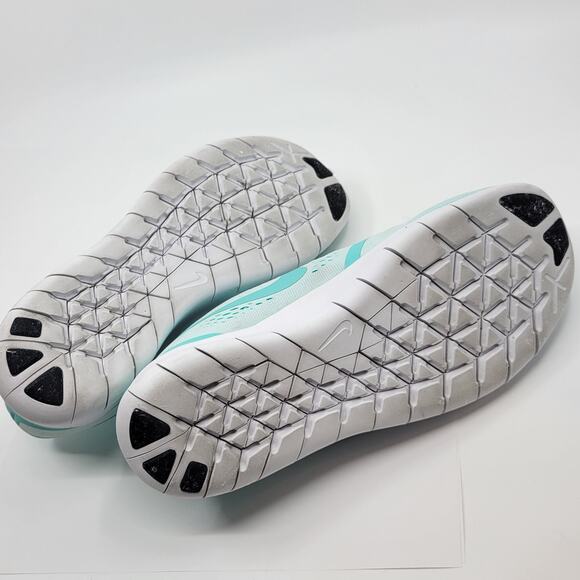 Nike Free RN White Turquoise Running Shoes Youth 7Y, EUR 40 833993-100 - Picture 7 of 14